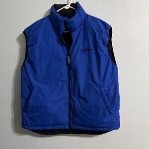 Powder River Panhandle Men's M reversible Vest Blue/Black Down